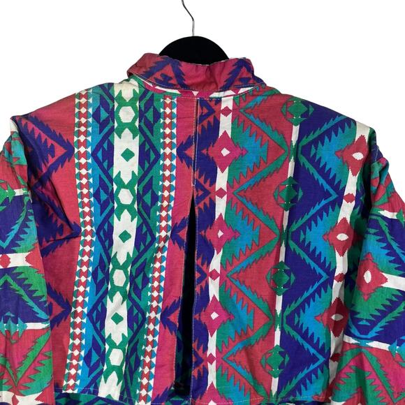 Roughrider Aztec Pattern Long Sleeve Button Down - Picture 6 of 8